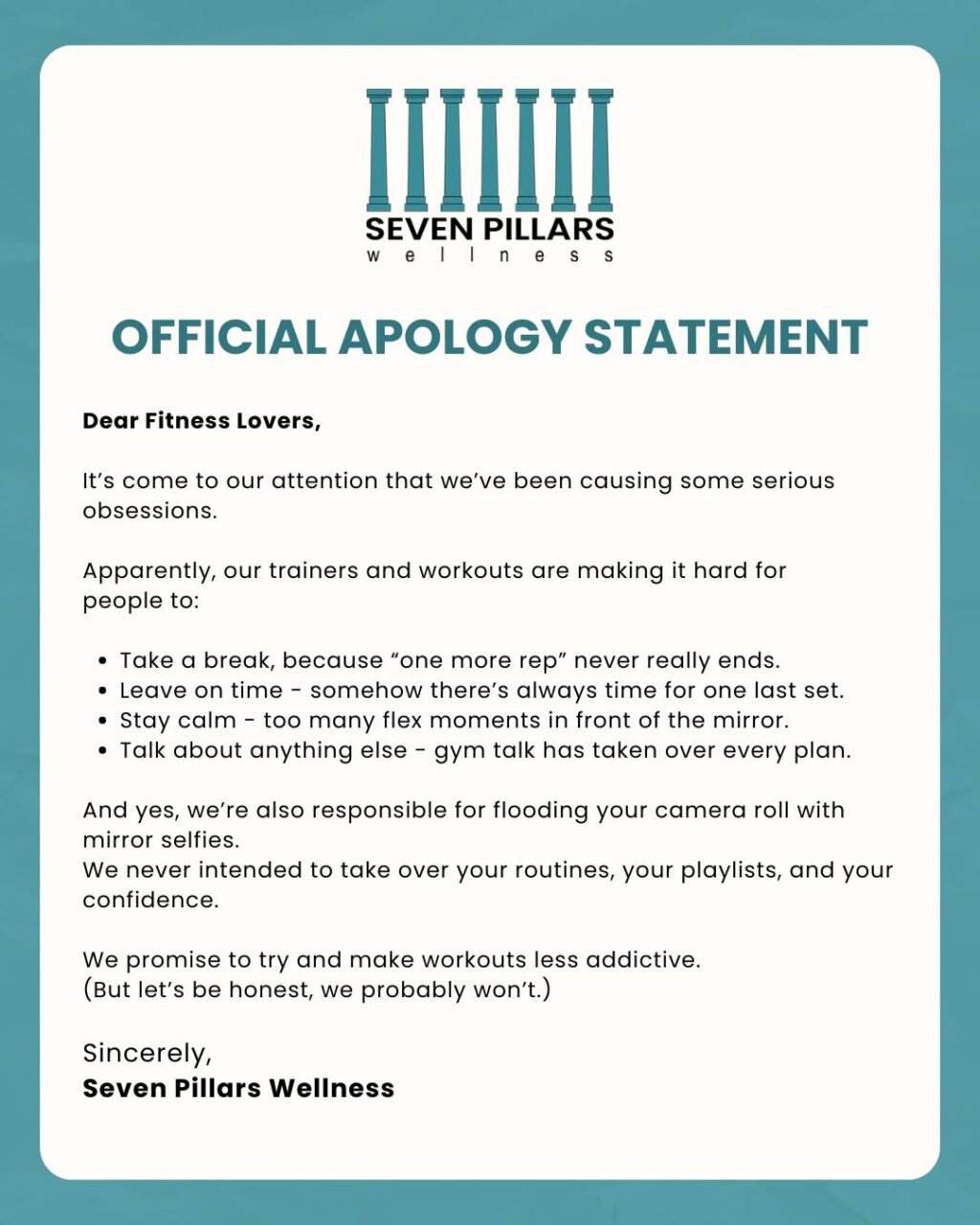 Instagram post from sevenpillars.fit. This post is in position 2.